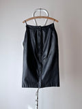 90s leather skirt with zip slit