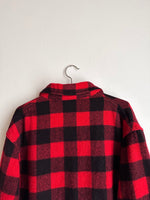 Buffalo plaid wool jacket - XL