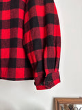 Buffalo plaid wool jacket - XL