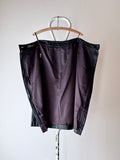 90s leather skirt with zip slit