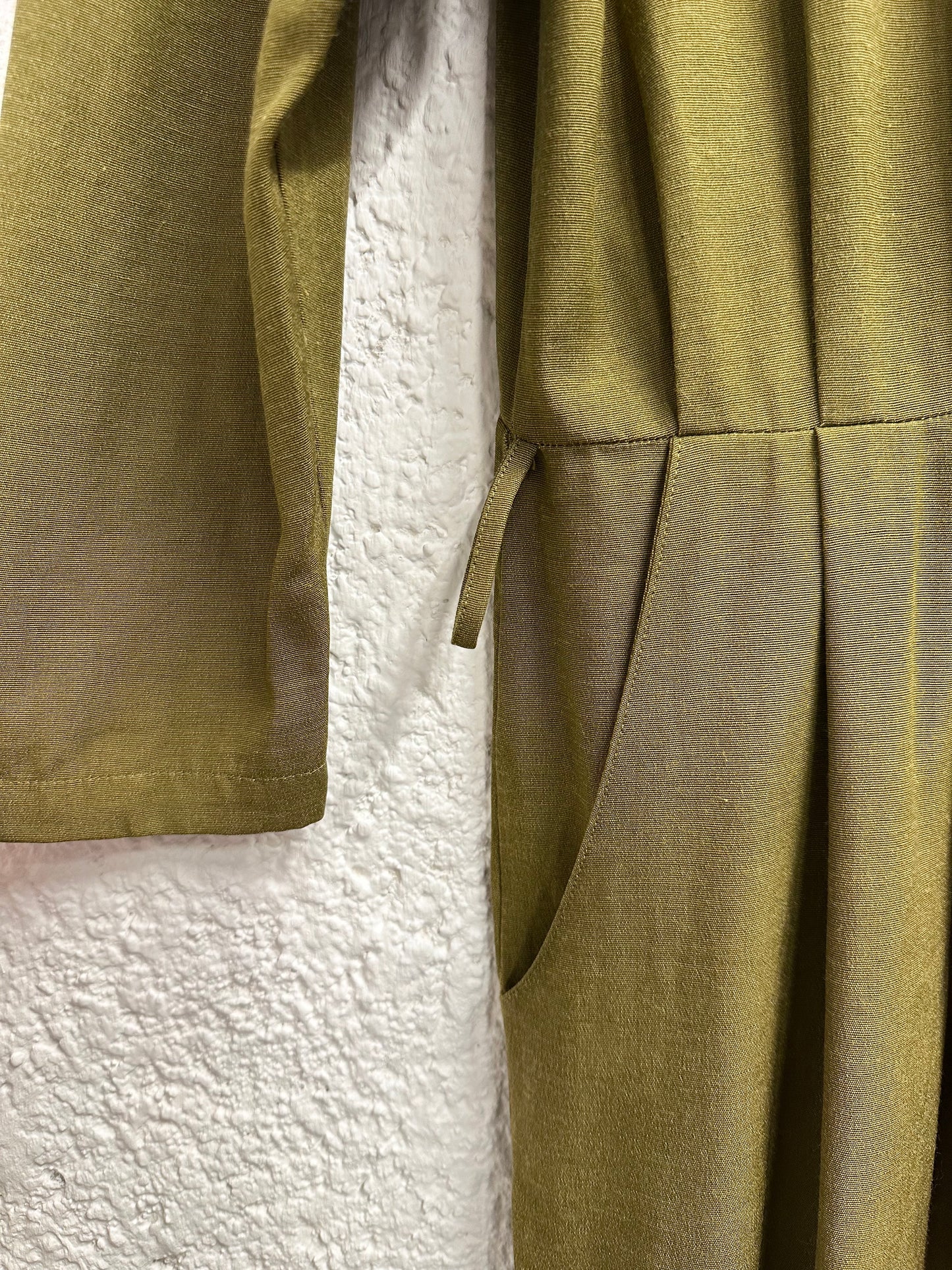 80s khaki viscose jumpsuit