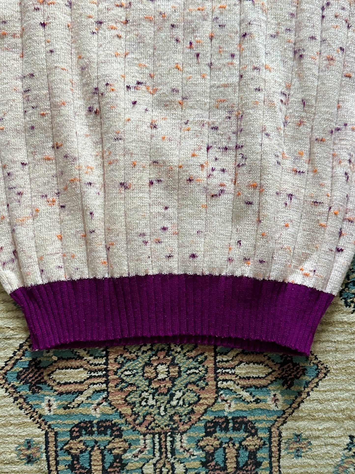 70s acryl knit polo