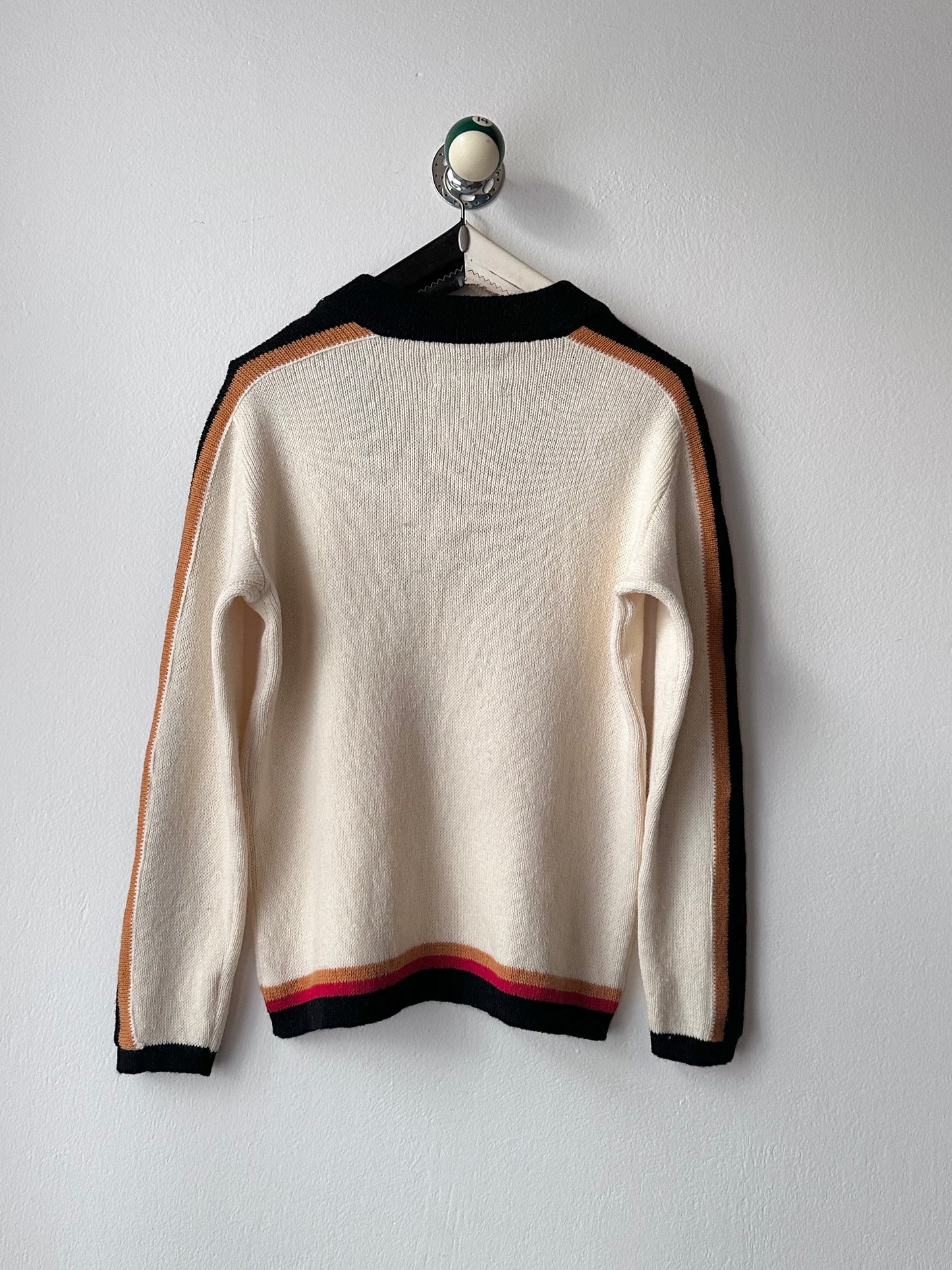 Norwegian new wool lace up sweater