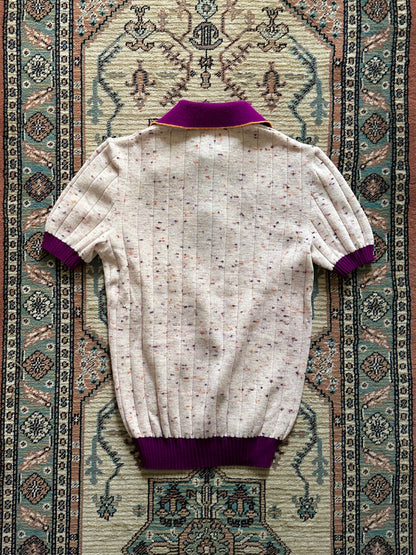 70s acryl knit polo