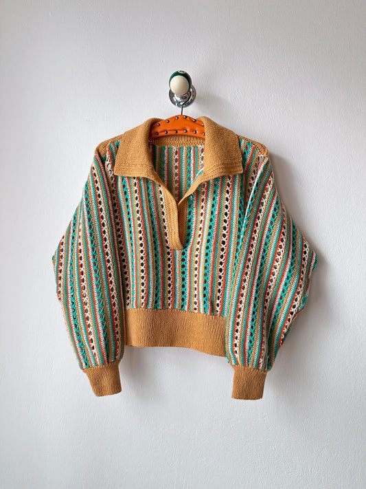 mesh knit polo handmade in Berlin