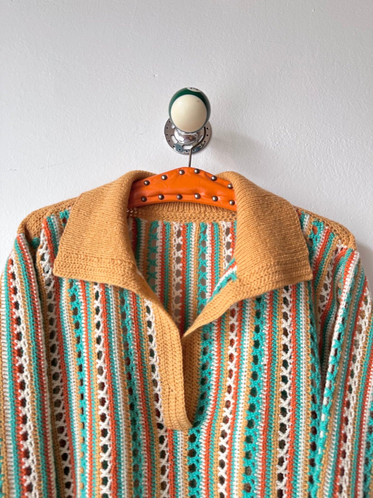 mesh knit polo handmade in Berlin