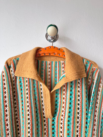 mesh knit polo handmade in Berlin