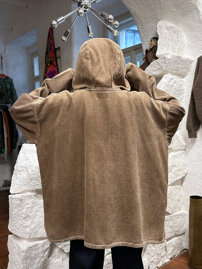 brown cords smock