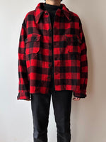 Buffalo plaid wool jacket - XL