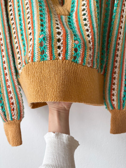 mesh knit polo handmade in Berlin