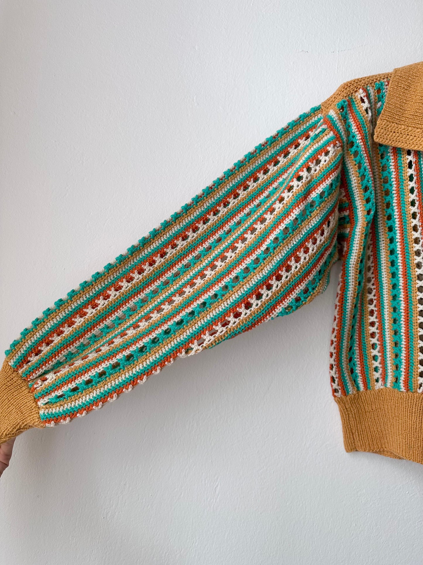 mesh knit polo handmade in Berlin