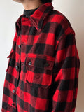 Buffalo plaid wool jacket - XL