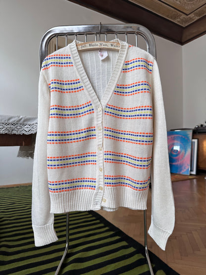 80s kids acryl cardigan