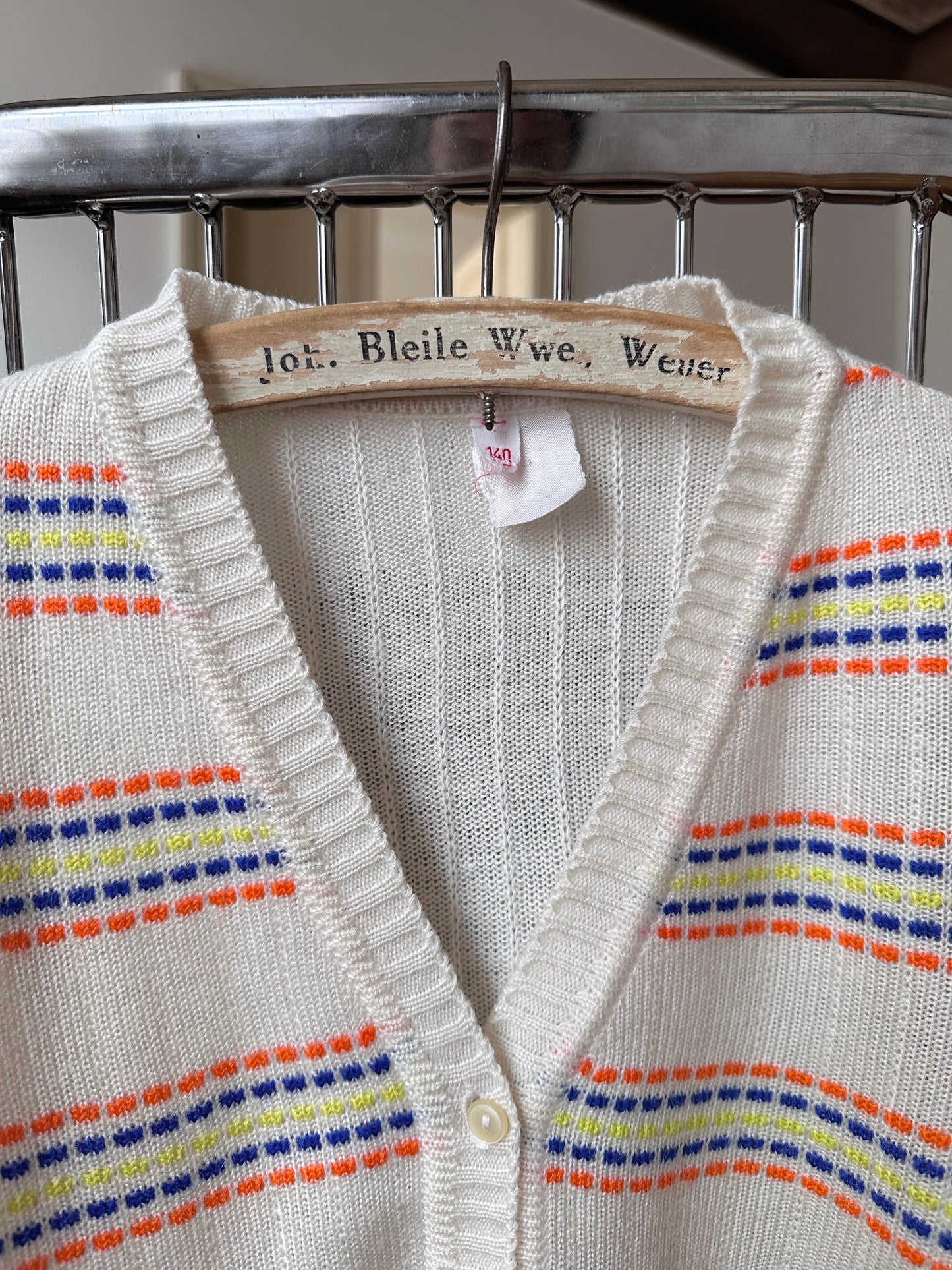 80s kids acryl cardigan