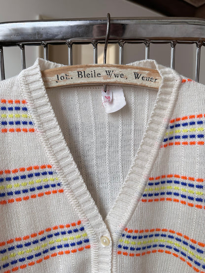 80s kids acryl cardigan