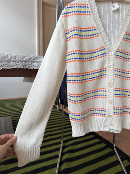 80s kids acryl cardigan