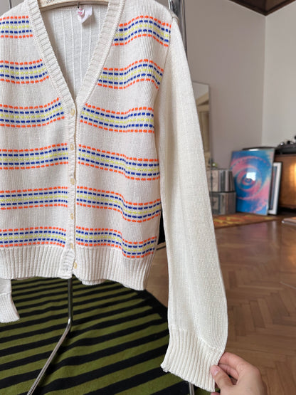 80s kids acryl cardigan