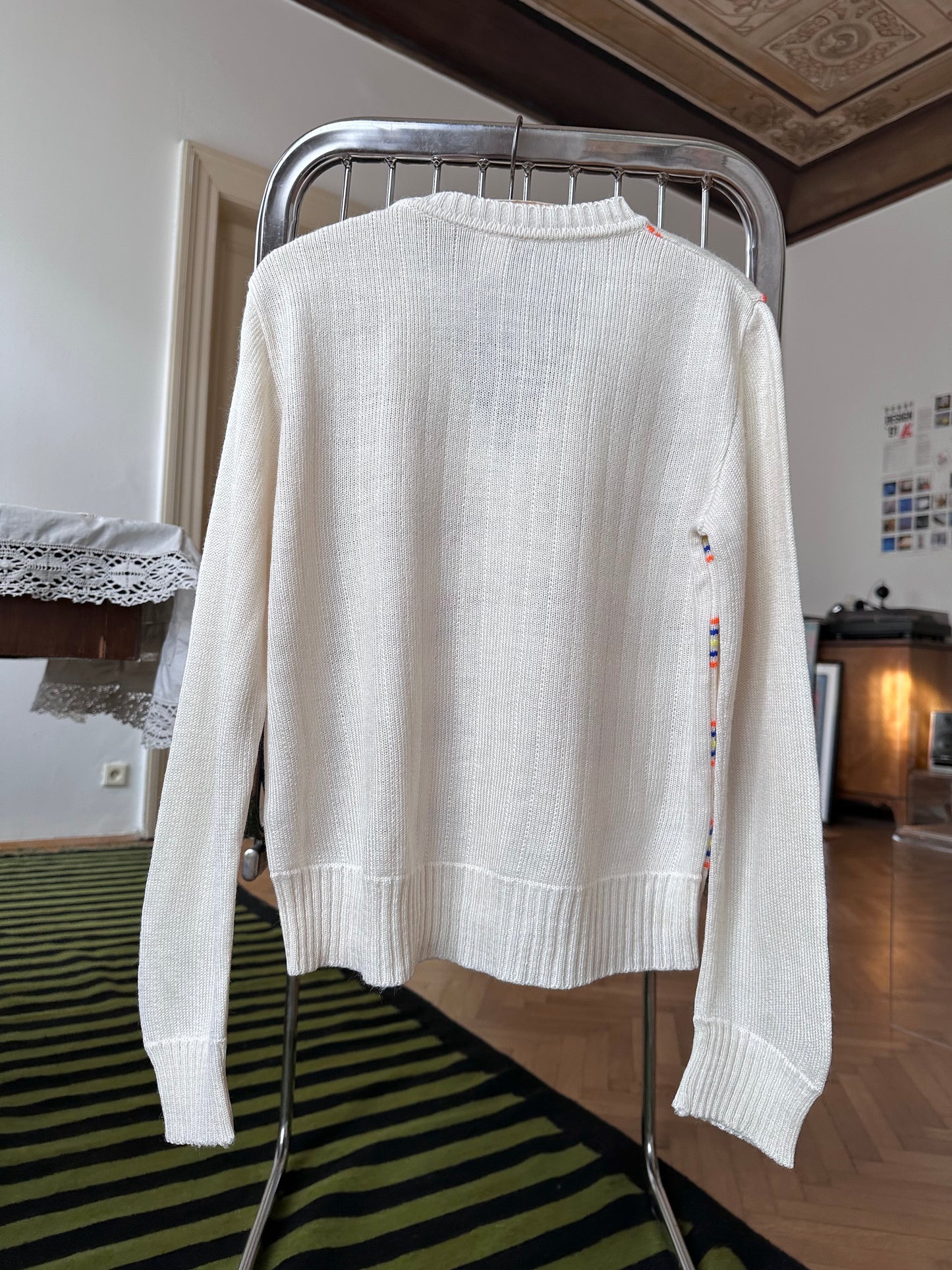 80s kids acryl cardigan