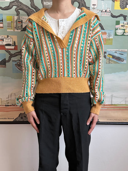 mesh knit polo handmade in Berlin