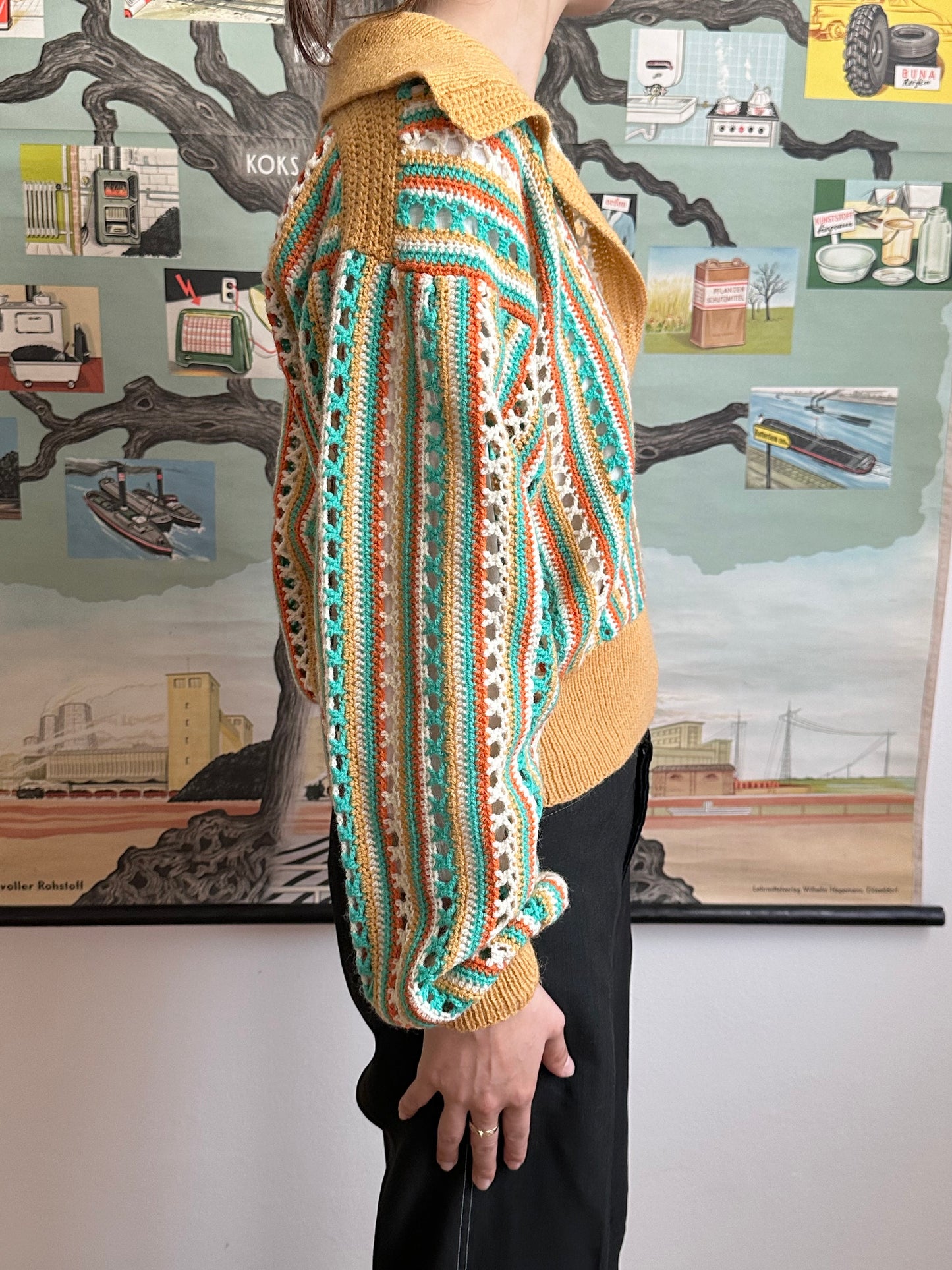 mesh knit polo handmade in Berlin