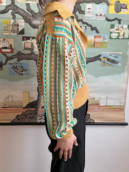 mesh knit polo handmade in Berlin