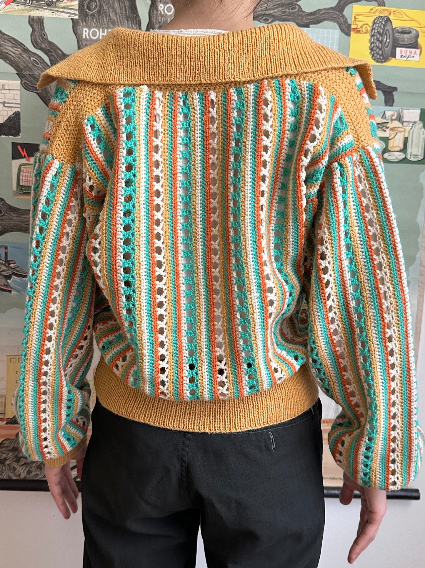 mesh knit polo handmade in Berlin