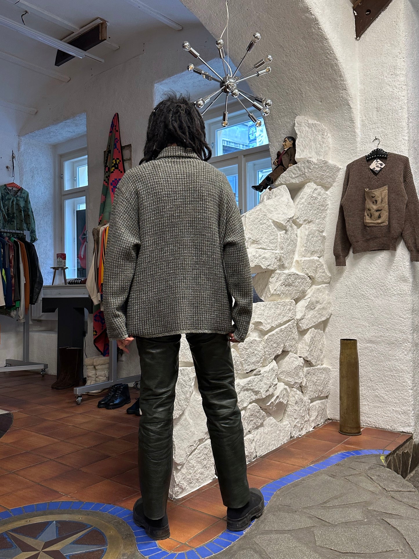 90's Vintage ヴィンテージ 90年代 Toto Praha Prague プラハ 古着屋 古着  Suède Leather レザー スエード Pullover Smock ユーロ古着 ヨーロッパ古着 古着卸 