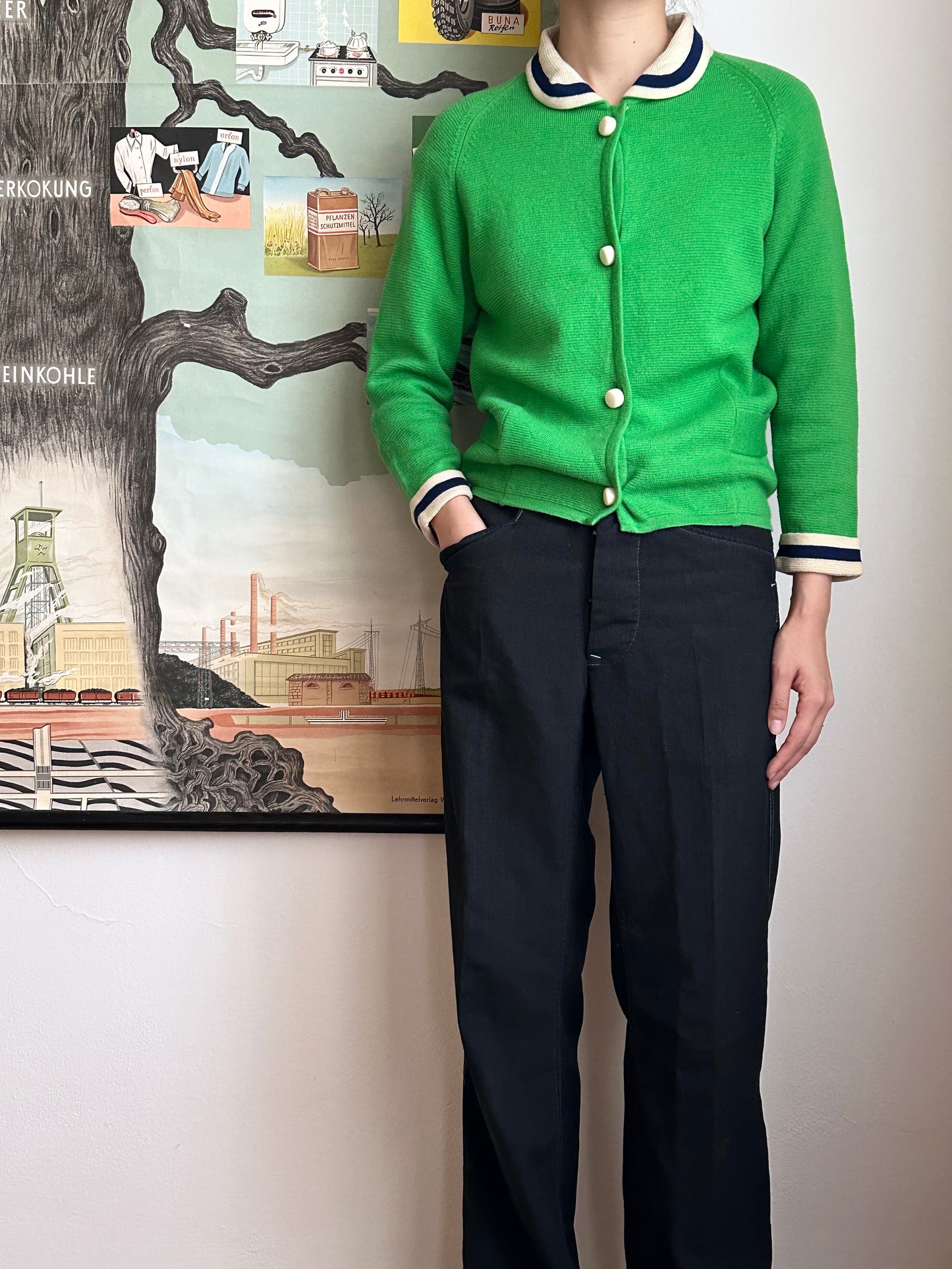 1950s the may company wool jacket