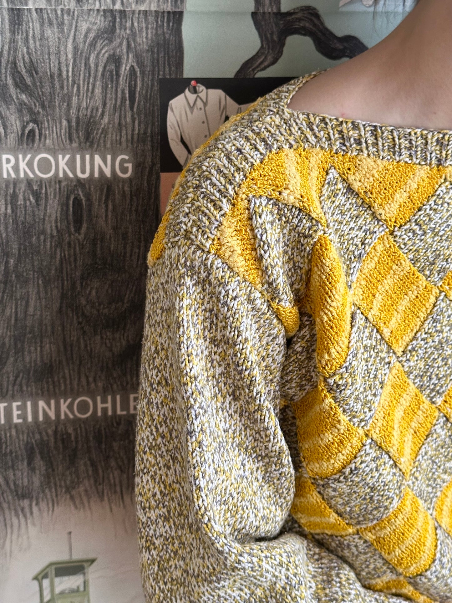 handmade block sweater