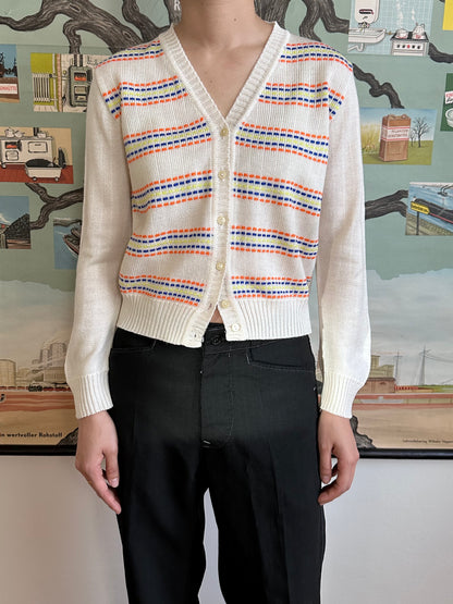 80s kids acryl cardigan