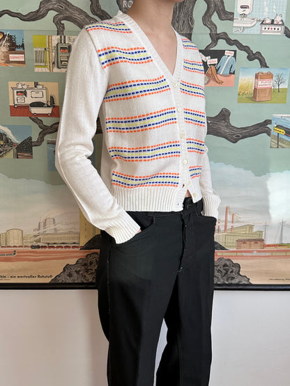 80s kids acryl cardigan