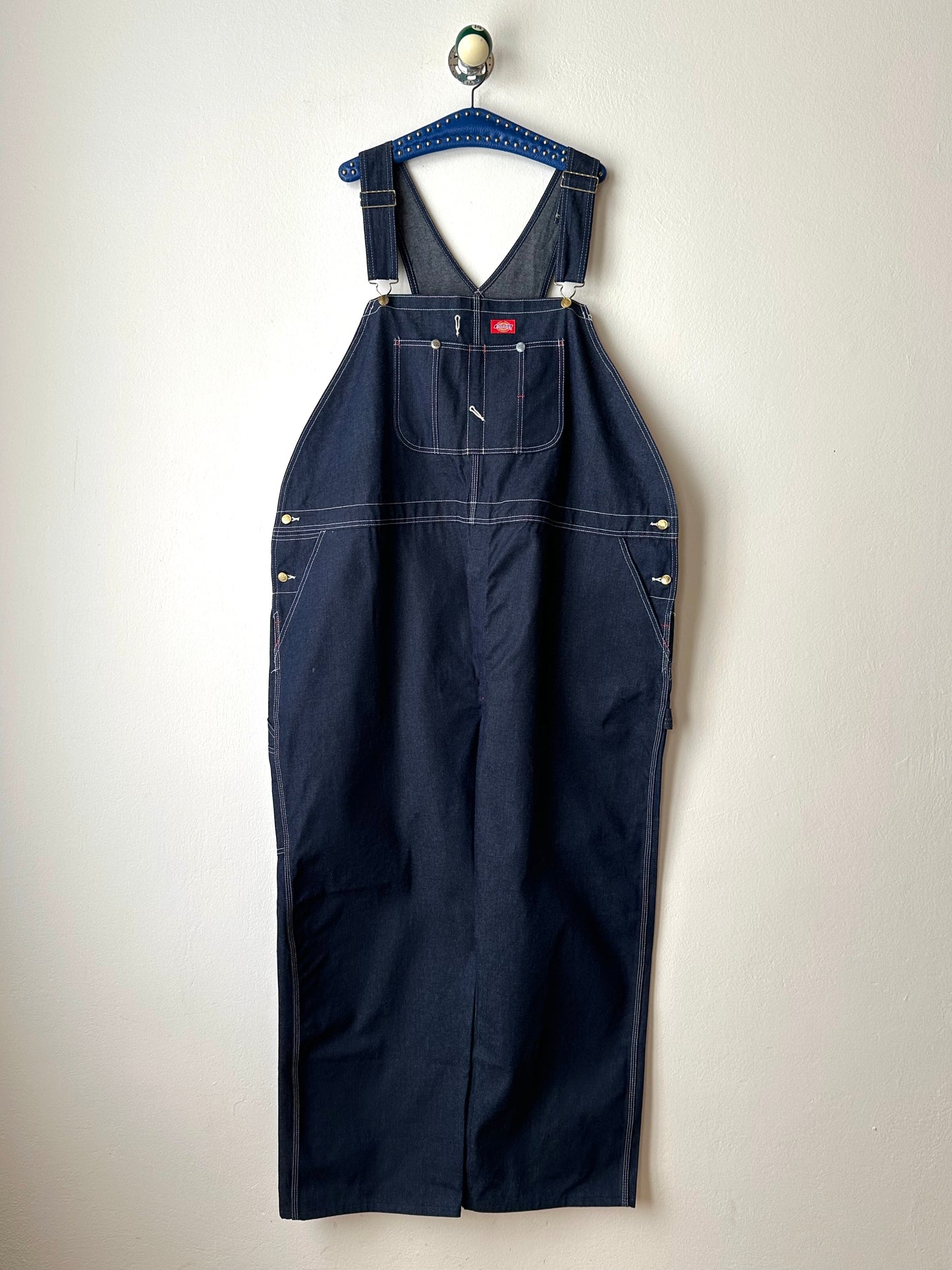 Oversized Dickies denim overalls