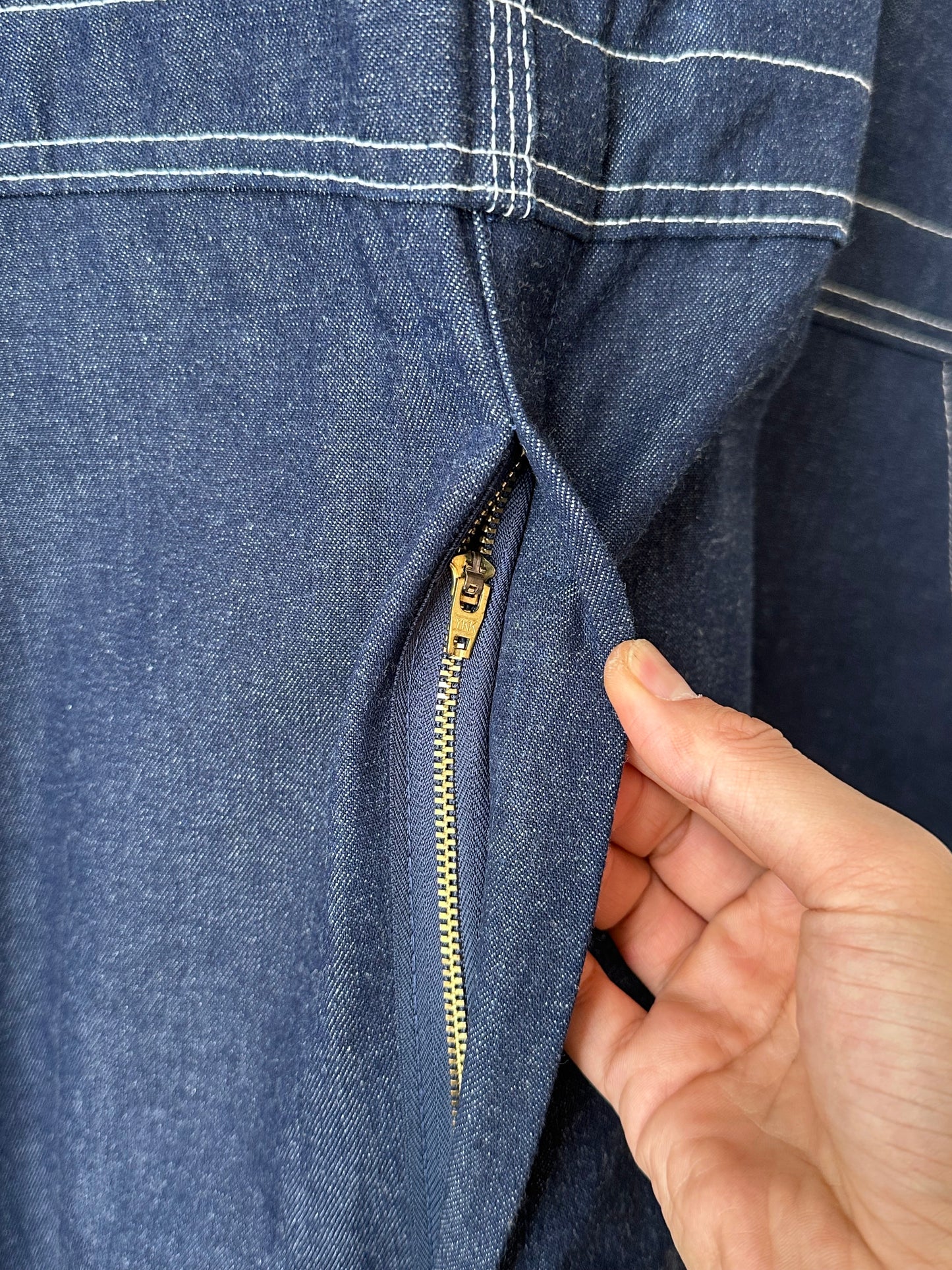 Oversized Dickies denim overalls