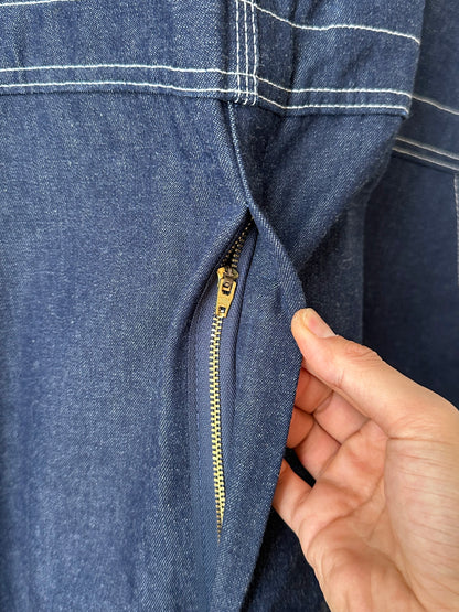 Oversized Dickies denim overalls