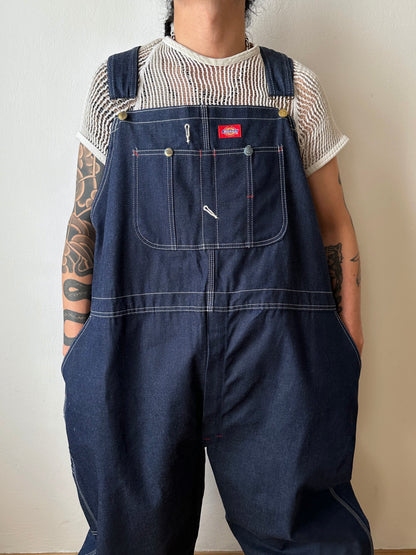 Oversized Dickies denim overalls