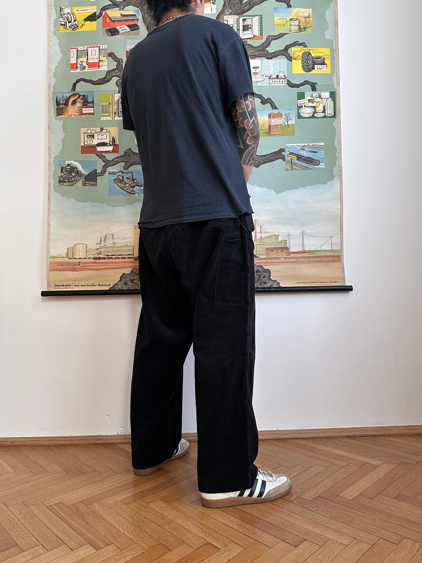 Vintage East German Corduroy work trousers Toto Praha Vintage clothing store Antique shop 70's 80's Germany over sized Prague 古着屋 プラハ ドイツワーク コーデュロイ ヴィンテージ 古着 アンティークショップ ユーロ古着 ユーロワーク フランス買い付け 古着卸 Showroom ショールーム 予約 appointment 