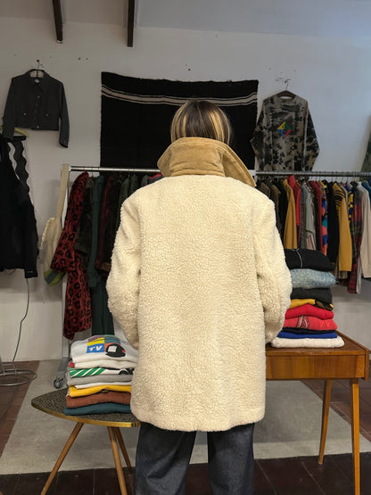 70's VEB wool pile boa jacket