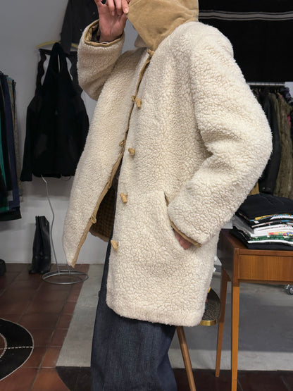 70's VEB wool pile boa jacket