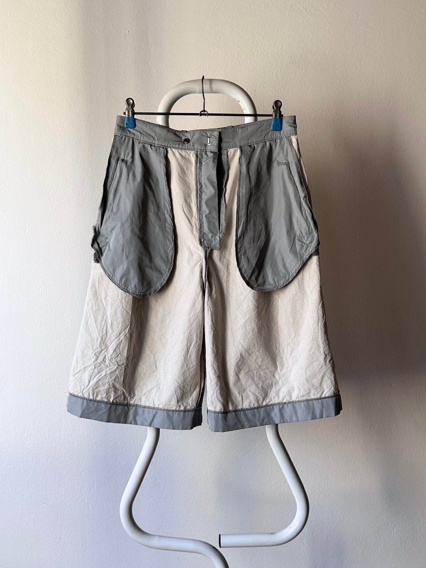 80s West German gray sport shorts