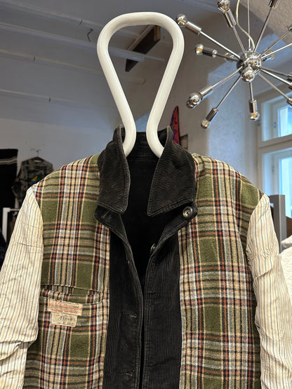 50's 60's 50年代 60年代 Hunting Jacket Made in France French vintage フレンチヴィンテージ Toto Praha 古着屋 プラハ Prague Vintage store Vintage clothing ハンティングジャケット フレンチワーク フランス買い付け 古着 ユーロ古着 ヨーロッパ古着 フランス古着 古着卸 Black corduroy コーデュロイ 黒