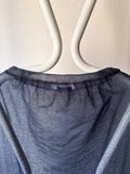 JIL SANDER mesh skirt in navy