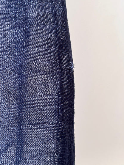 JIL SANDER mesh skirt in navy