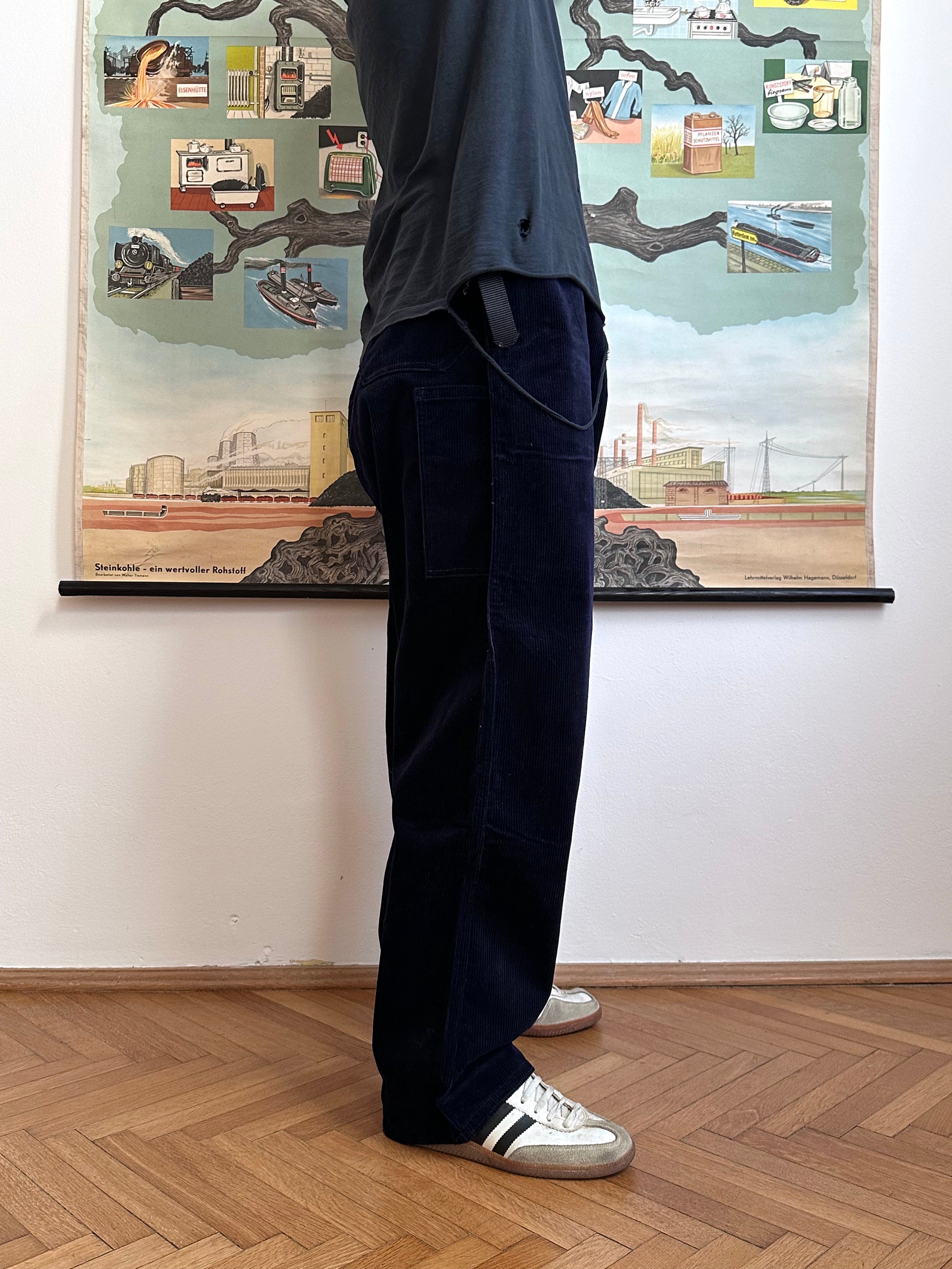 Vintage East German Corduroy work trousers Toto Praha Vintage clothing store Antique shop 70's 80's Germany over sized Prague 古着屋 プラハ ドイツワーク コーデュロイ ヴィンテージ 古着 アンティークショップ ユーロ古着 ユーロワーク フランス買い付け 古着卸 Showroom ショールーム 予約製 appointment 