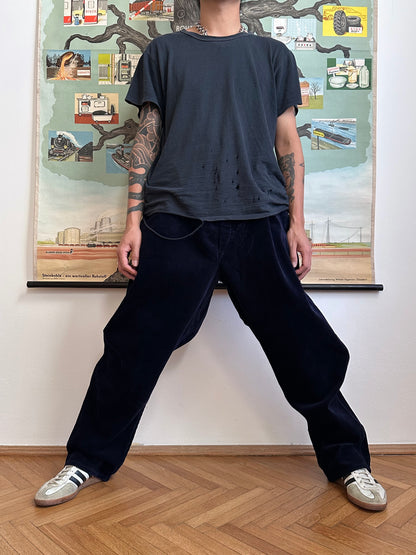 Vintage East German Corduroy work trousers Toto Praha Vintage clothing store Antique shop 70's 80's Germany over sized Prague 古着屋 プラハ ドイツワーク コーデュロイ ヴィンテージ 古着 アンティークショップ ユーロ古着 ユーロワーク フランス買い付け 古着卸 Showroom ショールーム 予約製 appointment 