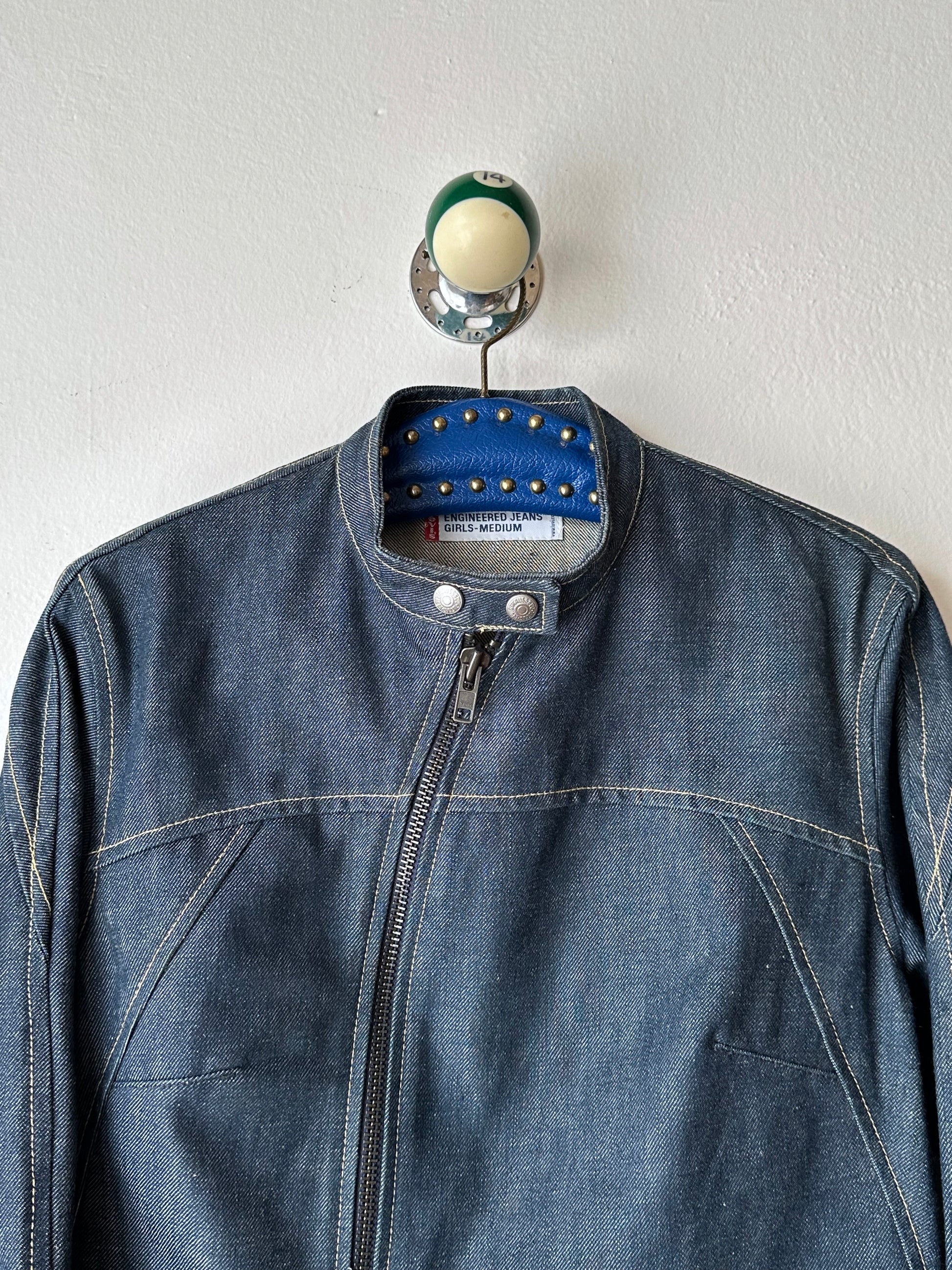 Levi's Engineered Jeans Denim Jkt リーバイス エンジニアード デニム ジャケット 立体裁断 Toto Praha Vintage clothing shop Antique shop 古着屋 プラハ Showroom appointment Prague ユーロ古着 ヨーロッパ古着 古着卸 ヴィンテージ