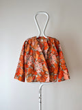 80s 90s flower pattern shirt jacket blouse