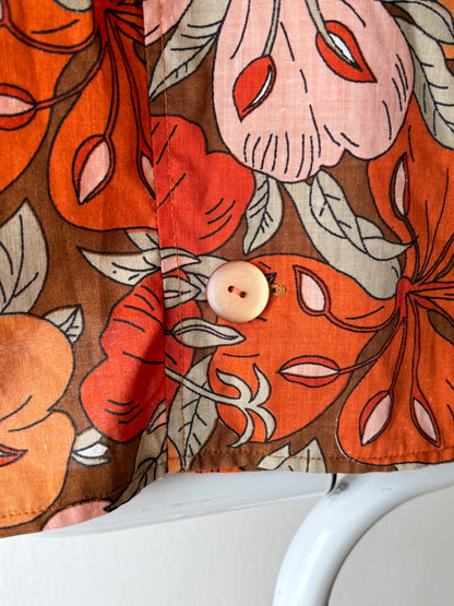 energetic flower shirt jacket