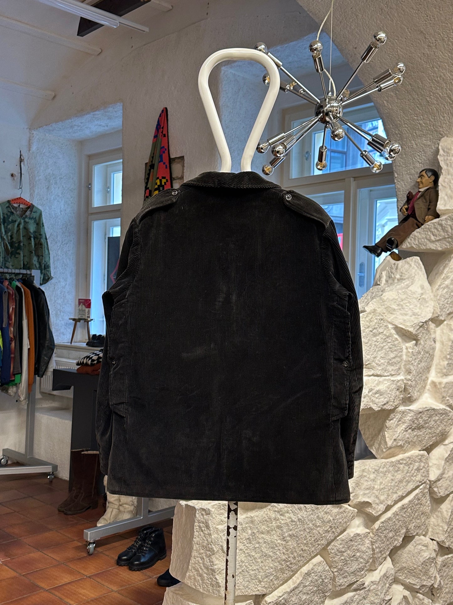 50's 60's 50年代 60年代 Hunting Jacket Made in France French vintage フレンチヴィンテージ Toto Praha 古着屋 プラハ Prague Vintage store Vintage clothing ハンティングジャケット フレンチワーク フランス買い付け 古着 ユーロ古着 ヨーロッパ古着 フランス古着 古着卸 Black corduroy コーデュロイ 黒