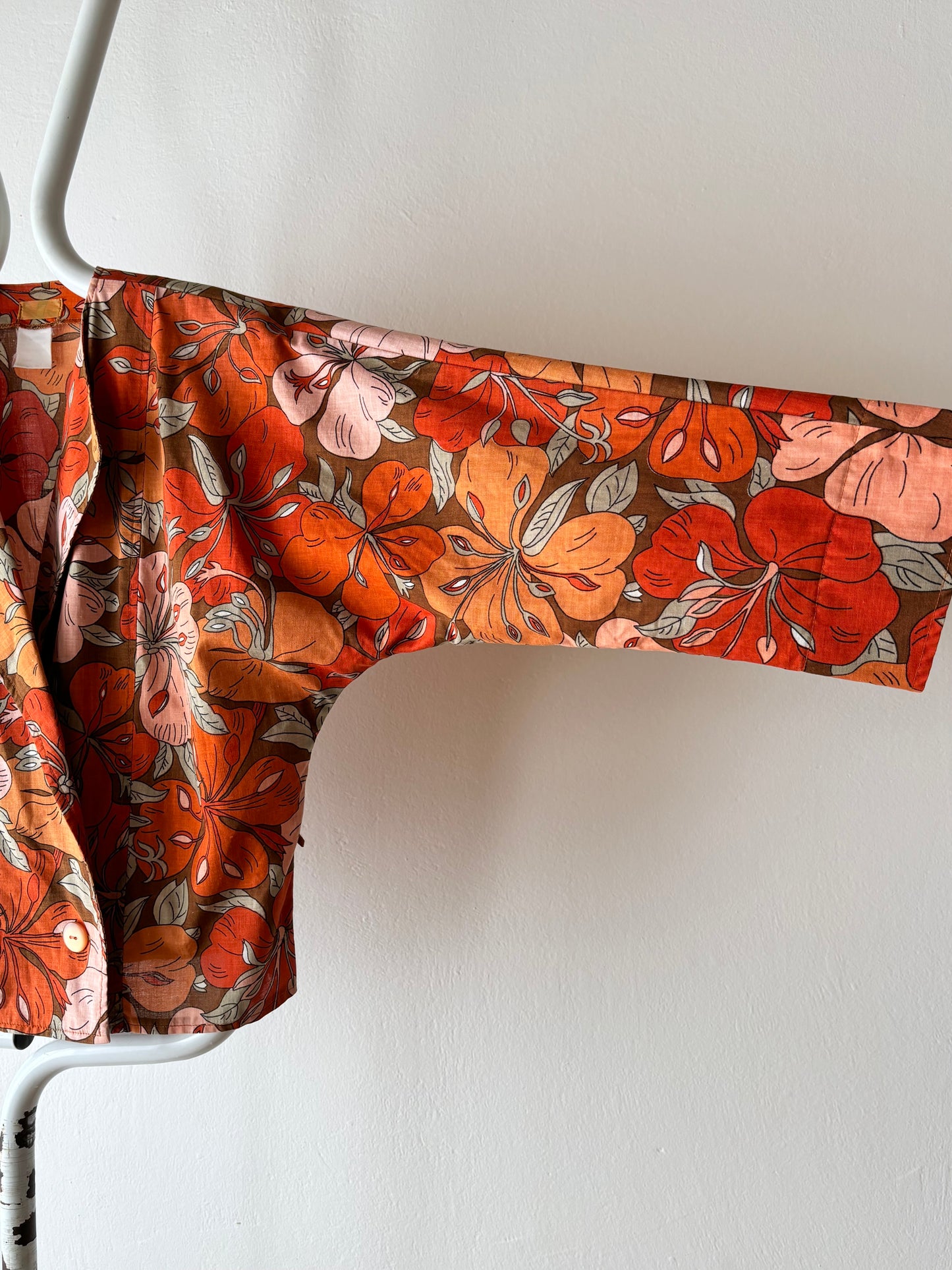 energetic flower shirt jacket