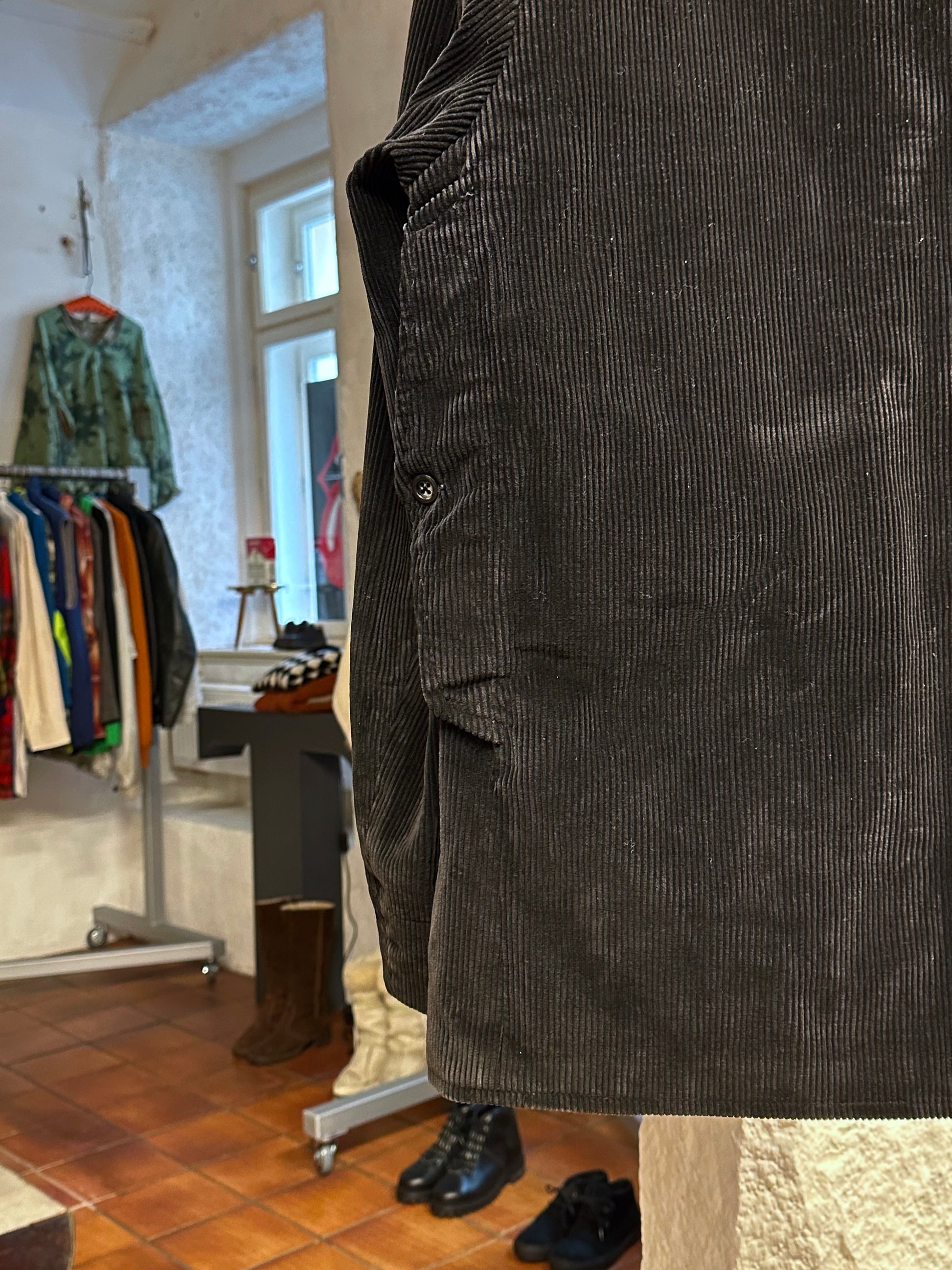 50's 60's 50年代 60年代 Hunting Jacket Made in France French vintage フレンチヴィンテージ Toto Praha 古着屋 プラハ Prague Vintage store Vintage clothing ハンティングジャケット フレンチワーク フランス買い付け 古着 ユーロ古着 ヨーロッパ古着 フランス古着 古着卸 Black corduroy コーデュロイ 黒